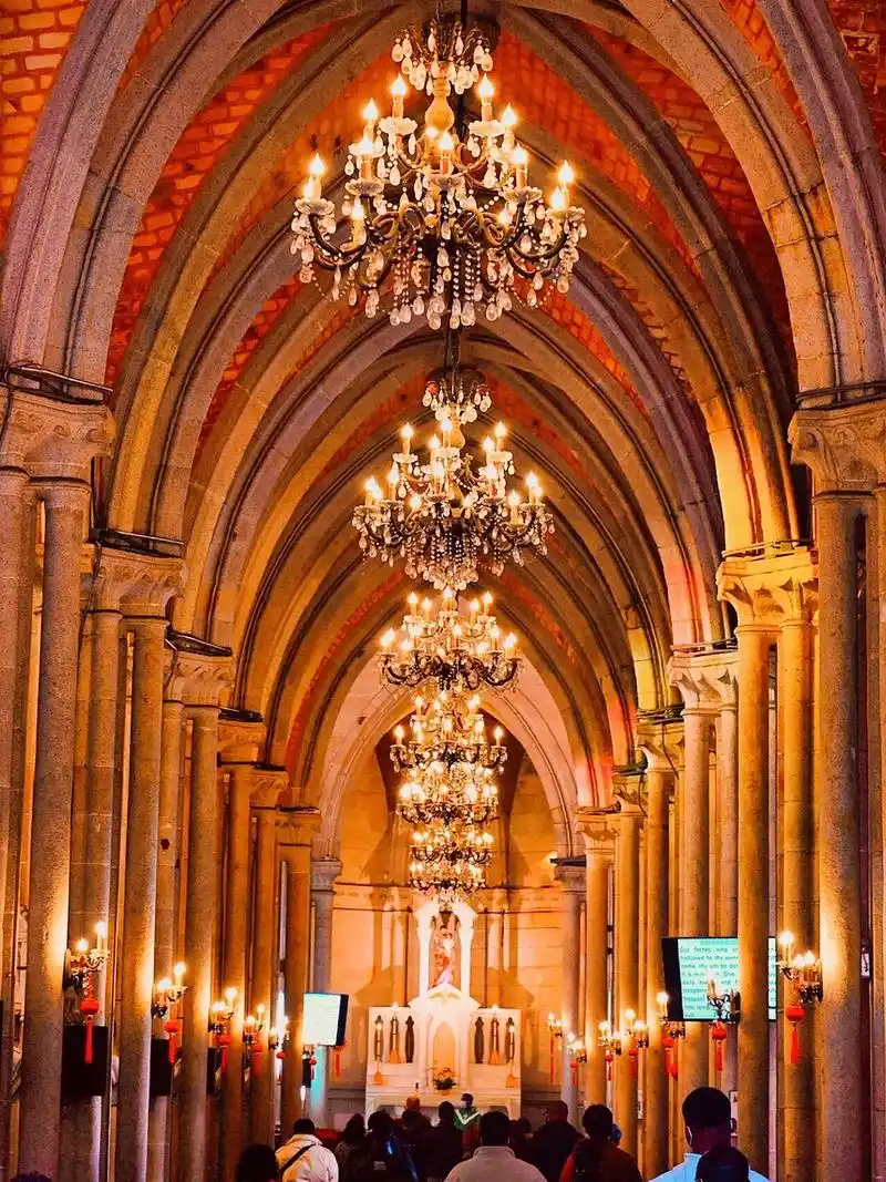 圣心大教堂76终于开了6015开灯那刻美哭了.