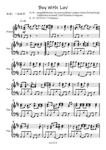 boywithluv独奏谱bts防弹少年团halsey