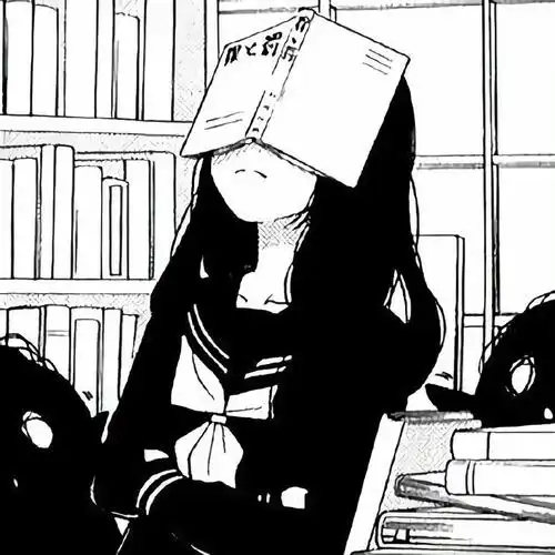 黑白女头像伤感高冷丧系图片 很丧的动漫头像女生