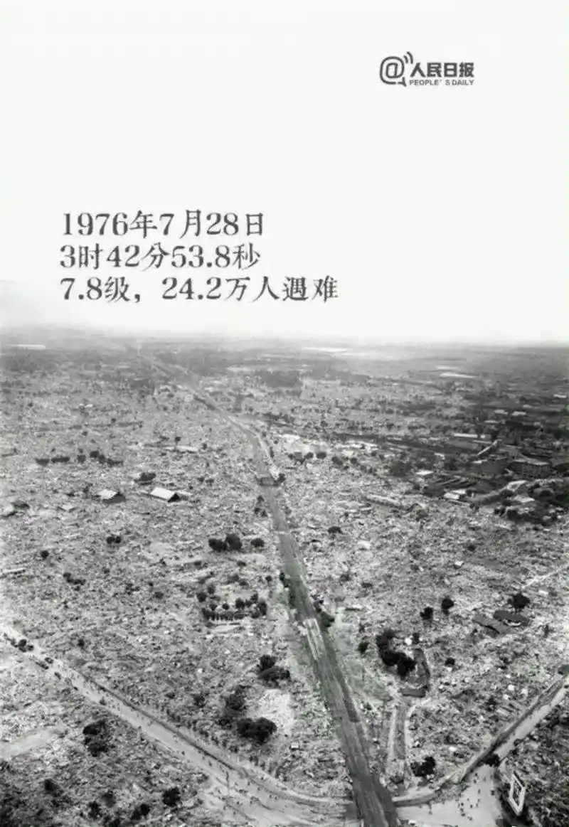 1976年7月28日,唐山大地震.#历史上的今天 1976年 - 抖音