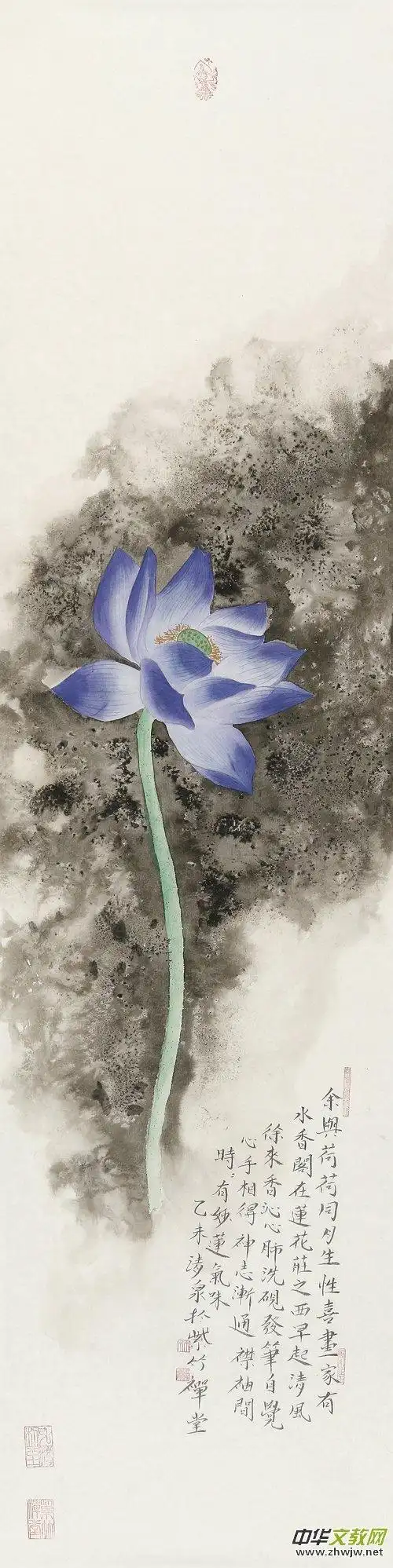 莲生妙相林清泉禅意荷花绘画艺术欣赏