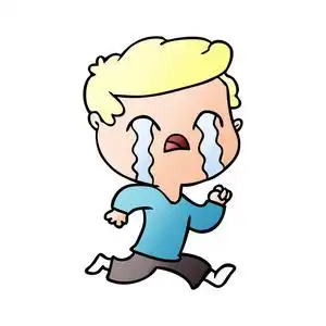 哭卡通人物图片