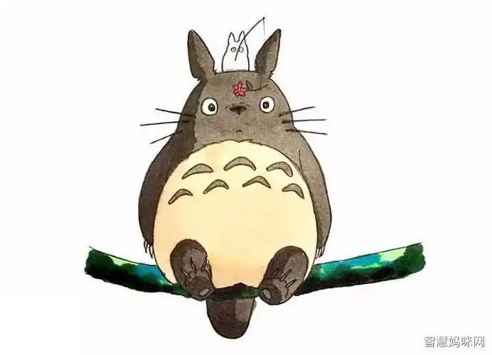 可爱龙猫简笔画图片卡通龙猫的画法可爱卡通动漫龙猫图片 儿童龙猫简