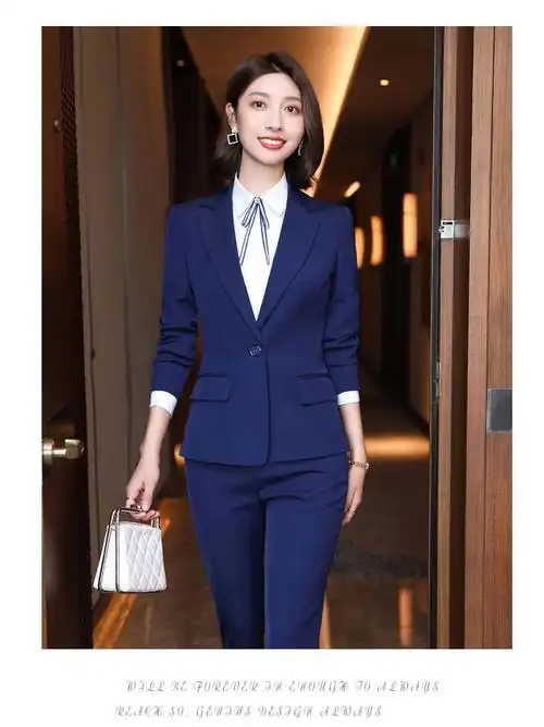 轻奢时尚小西装女长袖外套韩版职业装女装套装2021年春秋新款修身显瘦