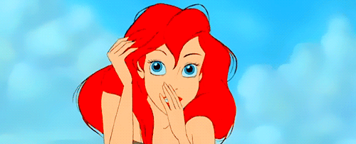 小美人鱼爱丽儿迷人可爱gif动图_动态图_表情包下载_soogif