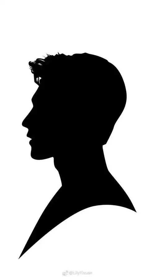 明星剪影盘点侧脸如雕塑般精致的他出现了