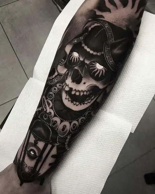 死神纹身线条 死神纹身手稿线条-图片大观-奇异网