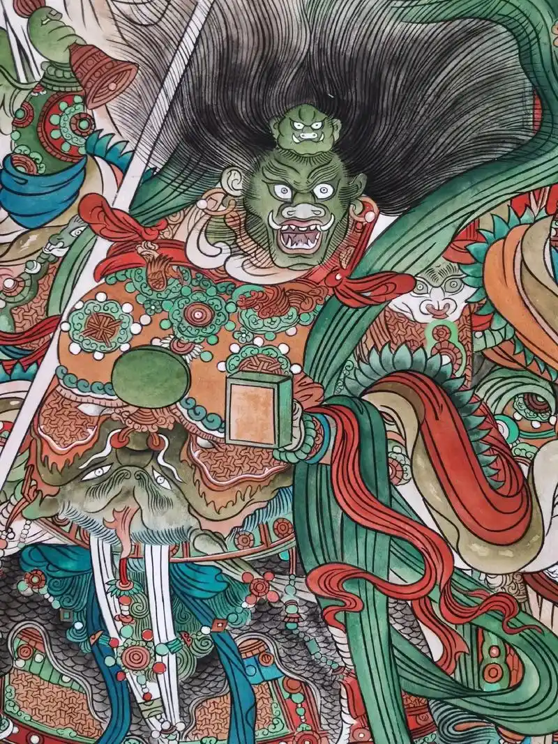 天蓬元帅手绘～～高105*70.结缘询价 - 抖音