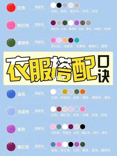 必学穿搭-春夏秋冬色系穿衣搭配技巧