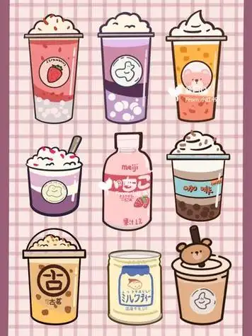 手帐素材奶茶的简笔画怎么画闪亮的美味珍珠奶茶简笔画大全可爱奶茶简