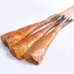 香辣鳕鱼串10根烧烤油炸食材肉质细嫩网红小吃部分满三顺丰包邮