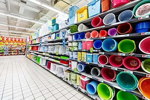 中国,超市,整齐,摆放,商品,商场,室内,商业