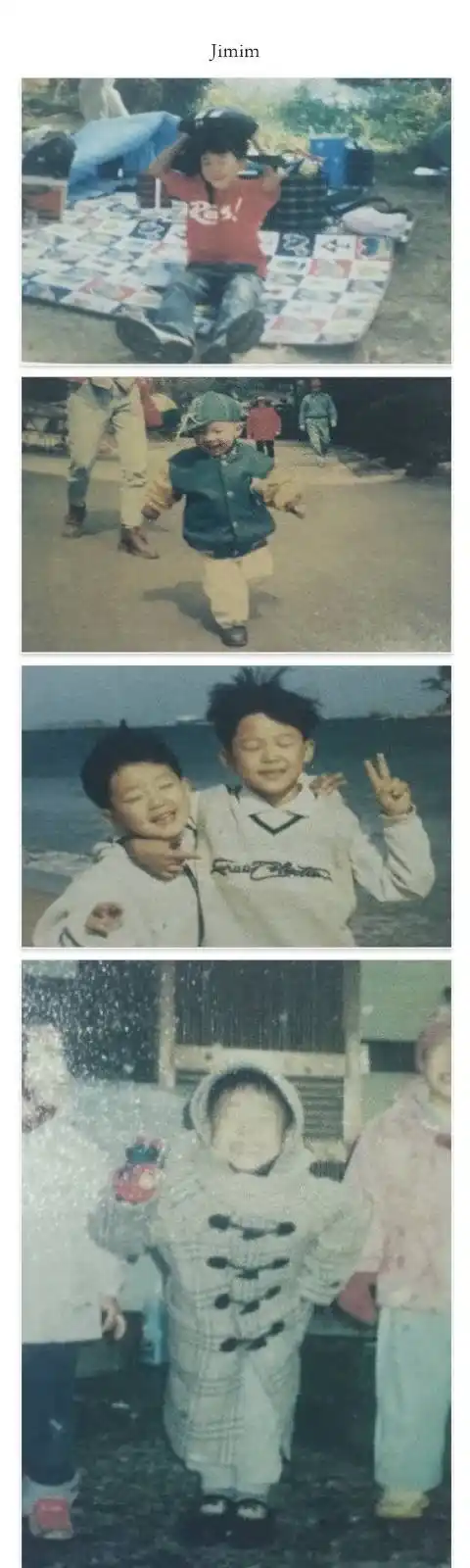 【爱豆】防弹少年团场刊童年照,果果从小就是白白嫩嫩的大眼睛小团子