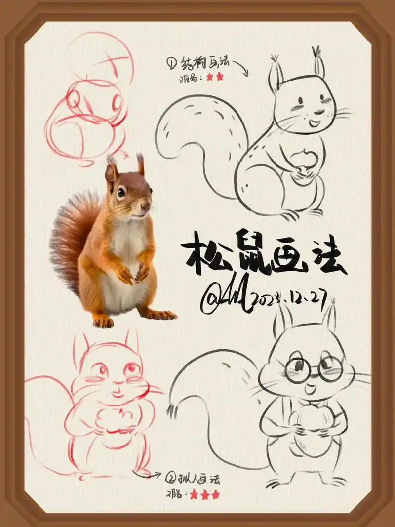 插画教程动物篇-画松鼠.