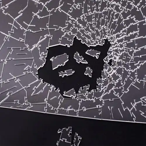 难度gm拼图1000片成人十八级高难度儿童益智玩具gm同款透明碎玻璃拼图