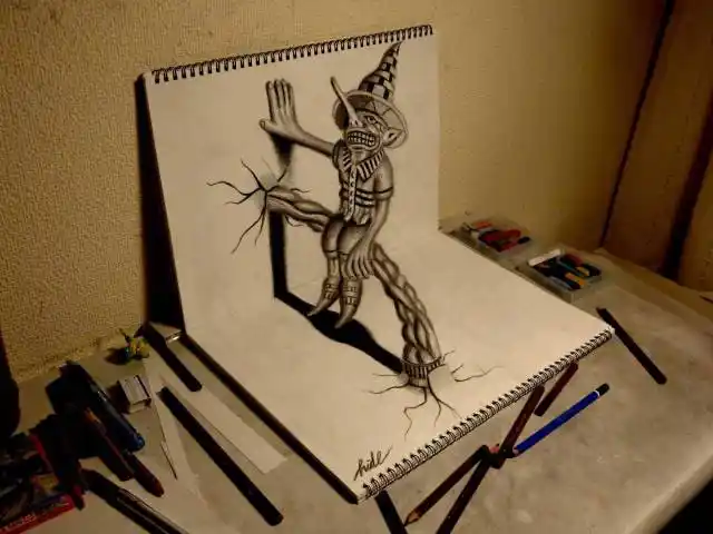 接上篇,教你画裸眼3d画!