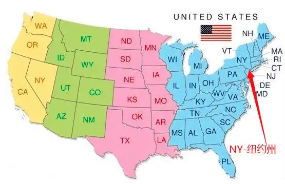 纽约州(ny)地理位置