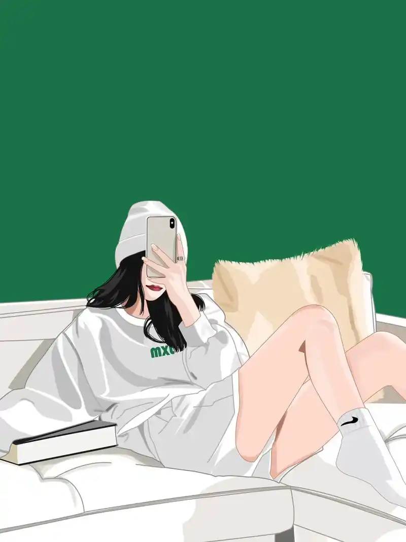 一个人的午后独居女孩插画壁纸头像