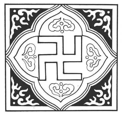 万字窗花剪纸图案