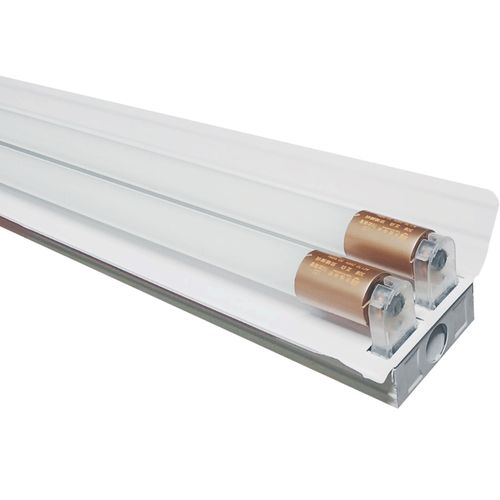 包邮双管日光灯led灯管荧光灯支架灯双支单支超市教室照明光管36w