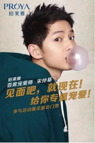 珀莱雅宋仲基代言海报