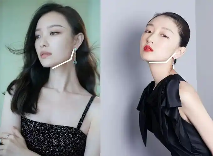 仔细观察你会发现每个明星都有清晰的下颌线,特别是那些高颜值的明星