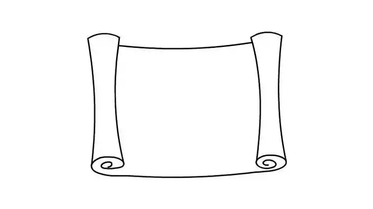 卷轴简笔画-知否