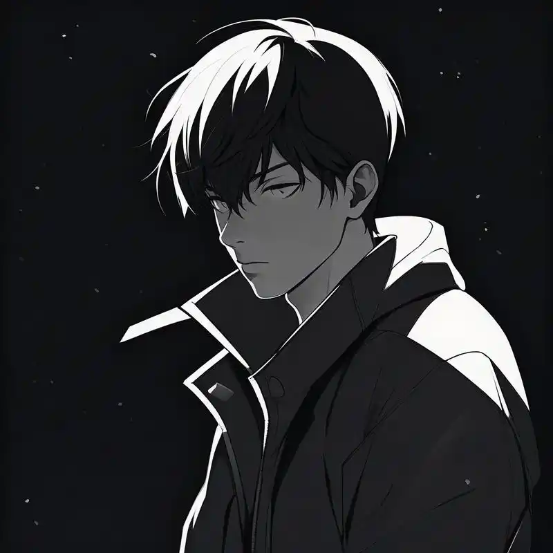 黑白素描头像,伤感孤独92 有时候,孤独也是一种享受.