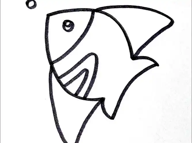 用正反3画金鱼,一看就会!