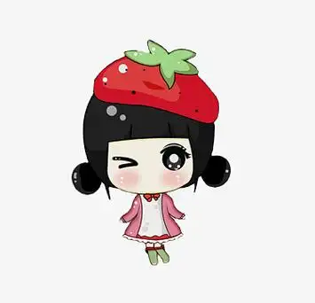 草莓卡通可爱素材_草莓卡通可爱图片元素-觅元素