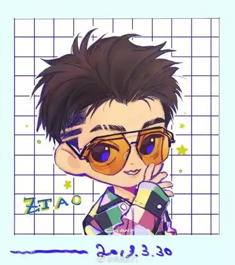 黄子韬动漫头像图片可爱 黄子韬可爱图片呆萌