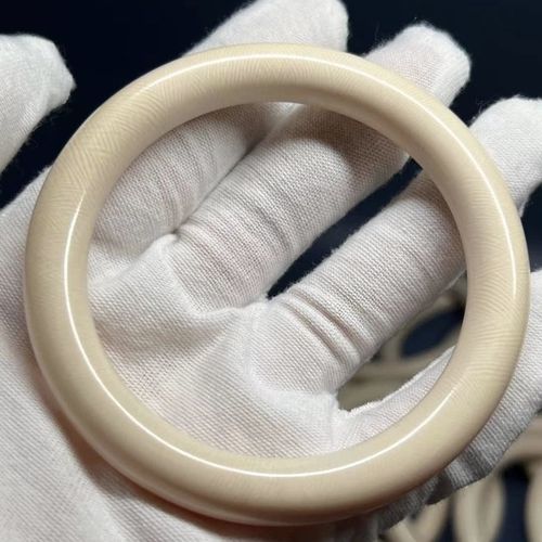 收藏古玩猛犸象牙满纹满血手镯爆款猛犸象牙手镯饰品高档工艺品