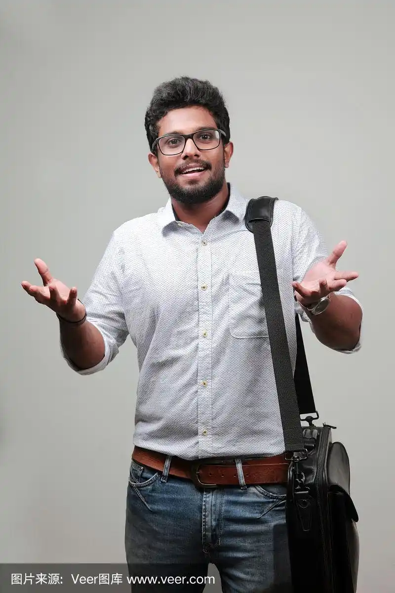 印度人,青年男人,快乐,人种,注视镜头
