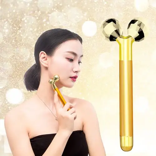 3d神器电动滚轮美容仪v脸部按摩器双下巴提拉紧致面部微电流瘦脸