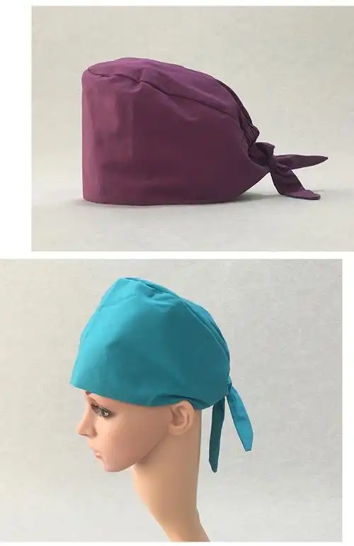 墨绿色手术室帽子女口腔宠物美容医院医生护士帽男月子包头帽