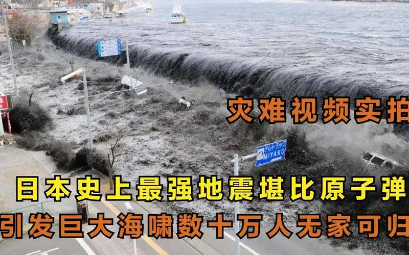 世界排名第五的日本311地震引发海啸灾难现场视频惨不忍睹