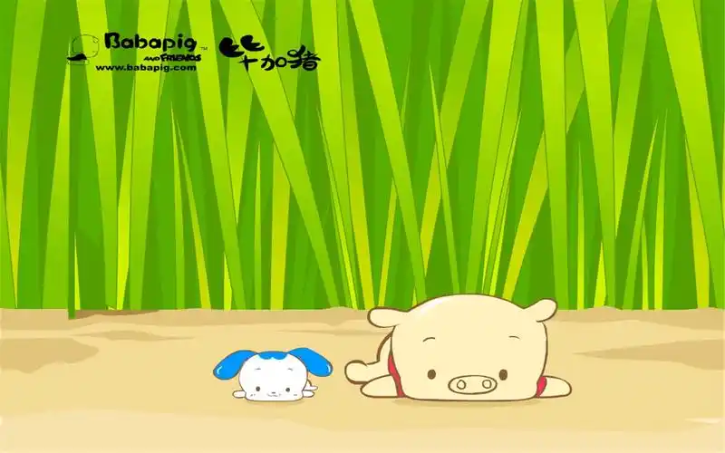可爱小精灵毕加猪卡通桌面壁纸图片大全下载(二)高清大图预览1920