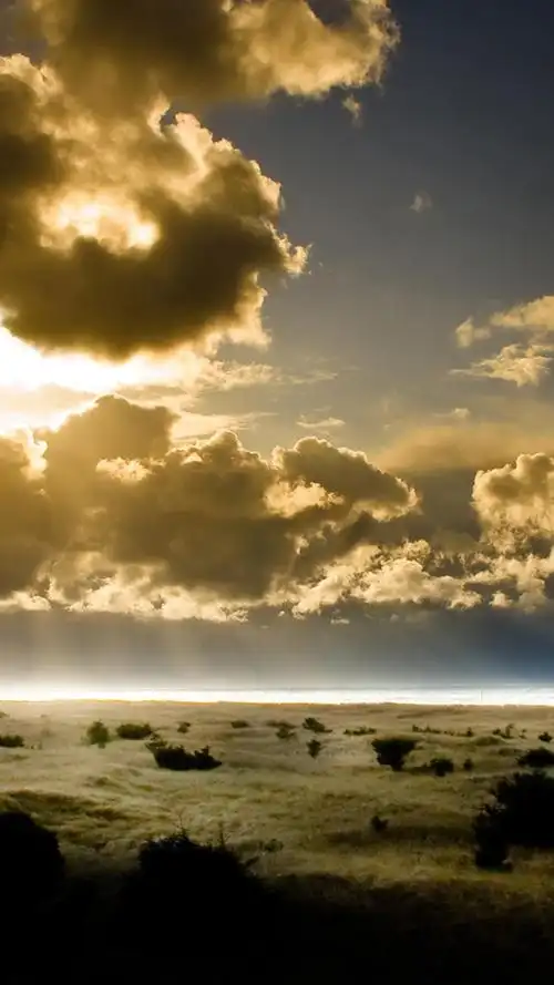 夏天,天空,云彩,阳光 iphone 壁纸