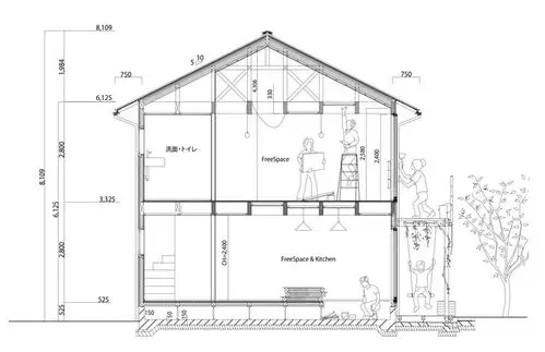 日本木屋,裸露木结构 / royal house co.