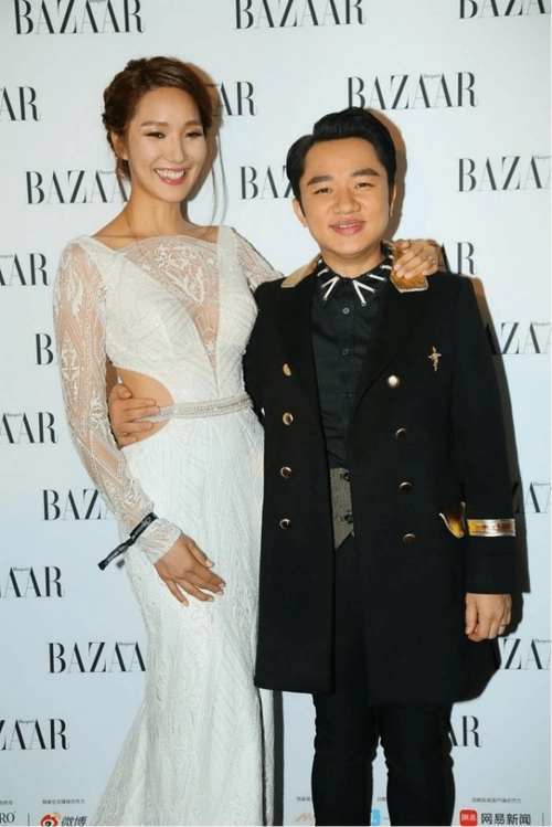 原创李亚男175身高是真的比王祖蓝高出大半个头穿搭高级太有女人味