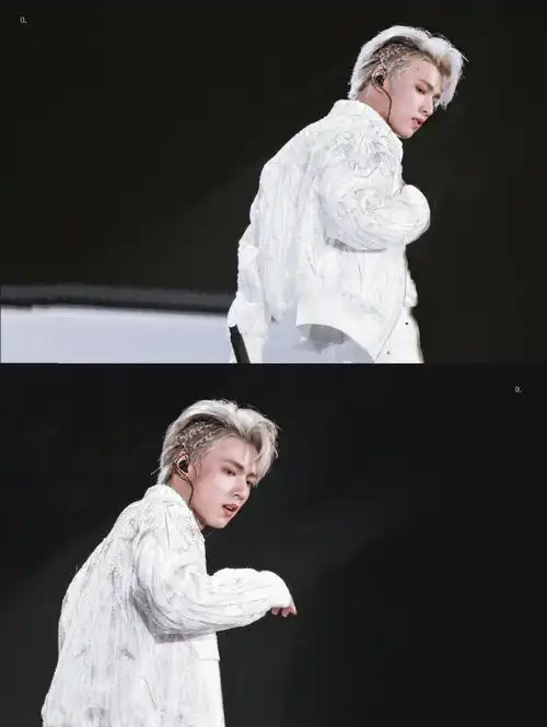 提到银发当然少不了演唱会专门把发色染成应援色的刘耀文银色太好看啦