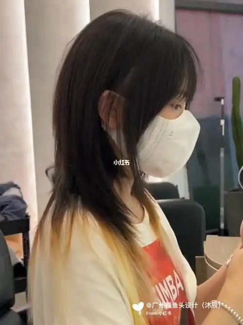 长发高层次鲻鱼头发型酷感又不用害怕剪短