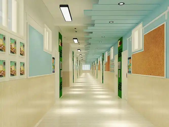 太原市小店区育才小学校走廊设计