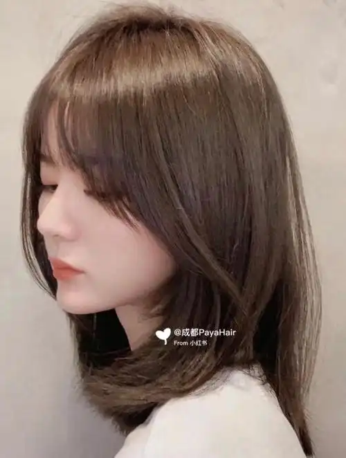 适合方脸圆脸女生锁骨发发型/瘦脸发型设计