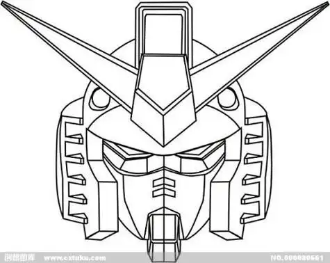 高达简笔画一步一步图