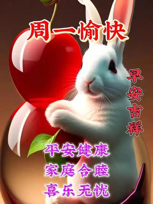 早安祝福图片问候语新的一周事事顺心周一愉快