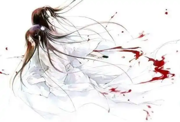 求一张一个古风妹子手持剑刺入另一个男子心脏的图_360问答