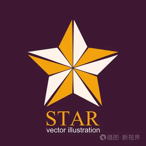 星形图标.抽象矢量图