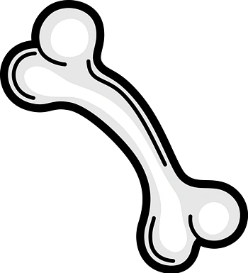 手绘骨头矢量图