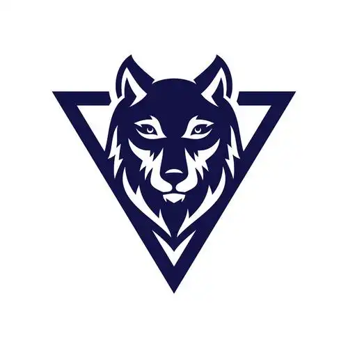 9款狼头动物logo图标标志矢量素材